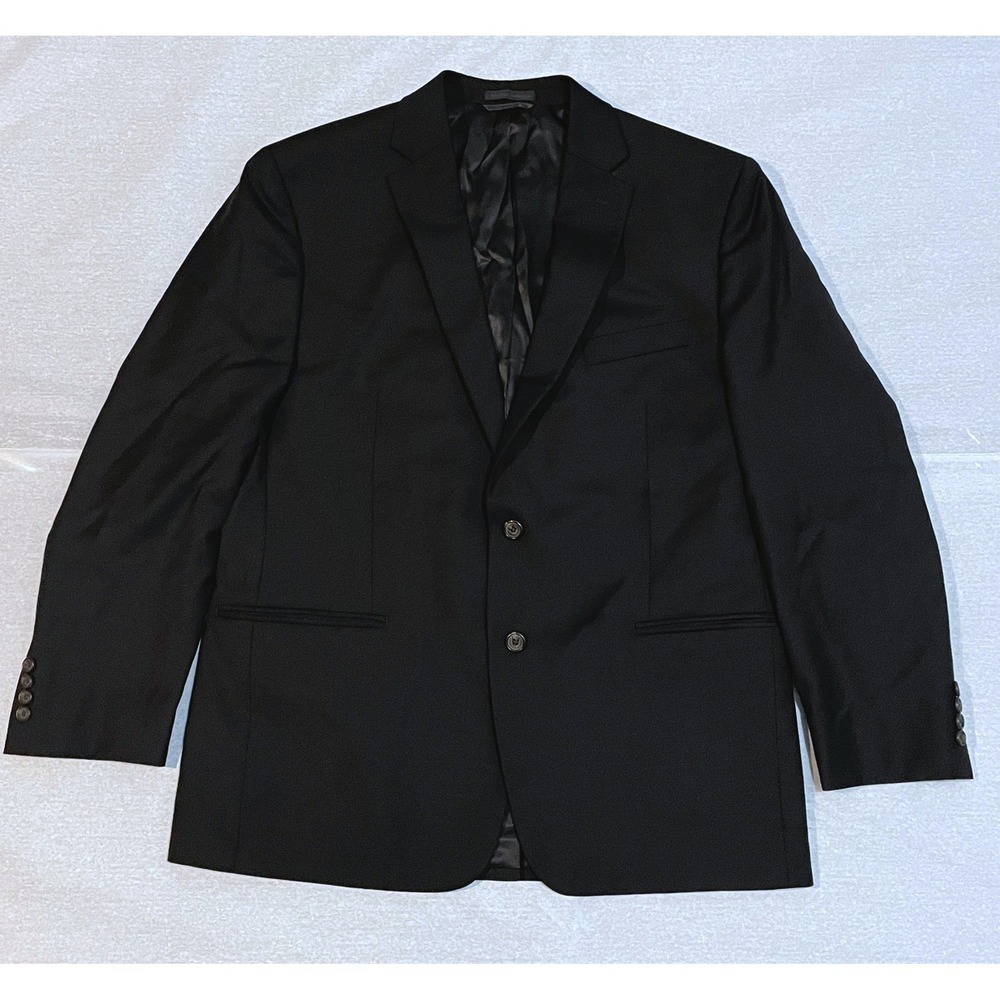 Ralph Lauren Black Wool Mens Blazer Sport Coat 44R